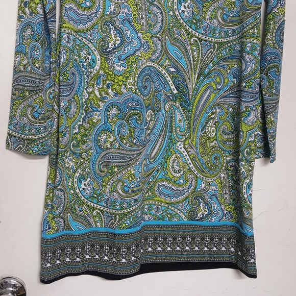 New Michael Kors Paisley 3/4 Sleeve Dress NWT - Picture 7 of 8